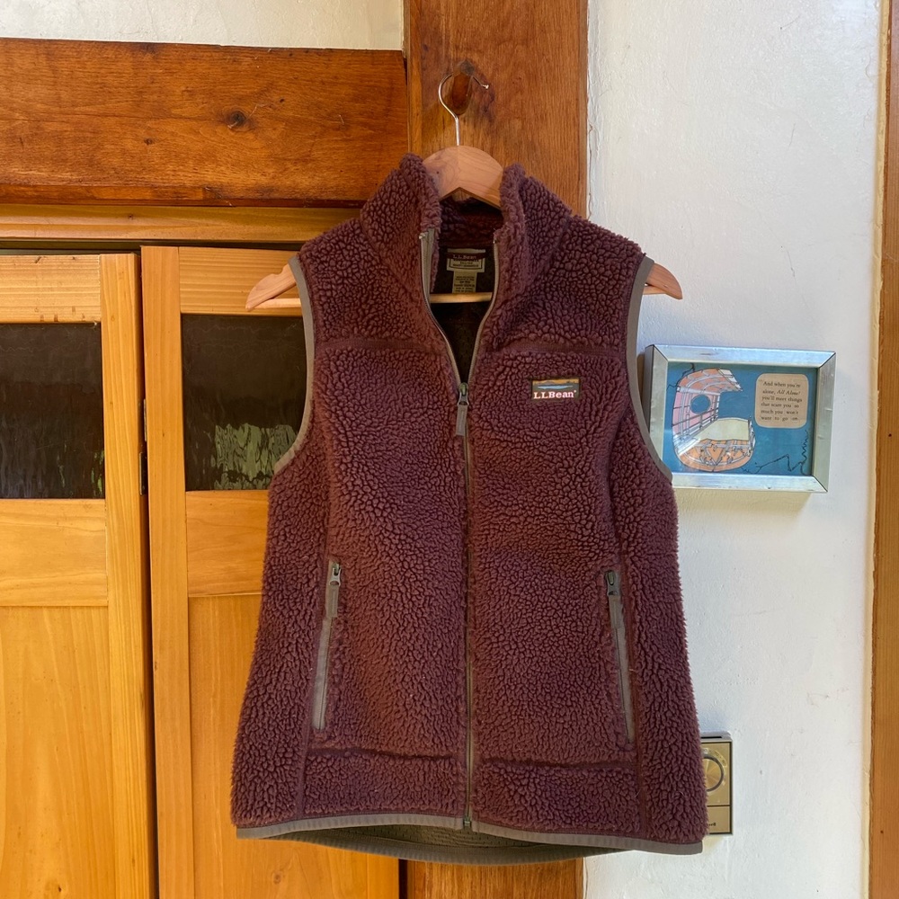 LL Bean Mountain Pile Fleece Vest - Women’s Small